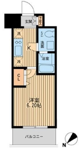 エコロジー潮見レジデンス 610 間取り図