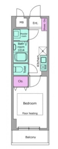ラクラス菊名 402 間取り図