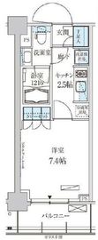 パークアクシス菊川ステーションゲート 306 間取り図