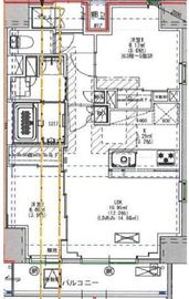 ルネサンスコート町屋 902 間取り図