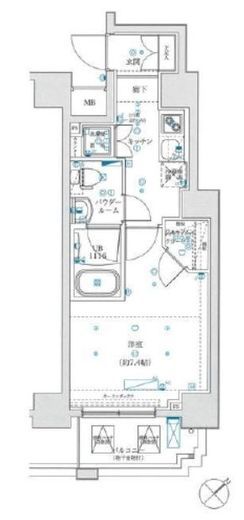 スパシエグランス横浜反町 5階 間取り図