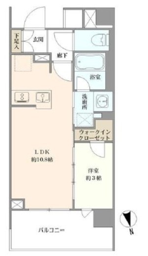 ブリリア目黒大橋 4階 間取り図