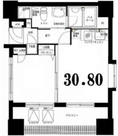 グリフィン横浜・日本大通り 5階 間取り図
