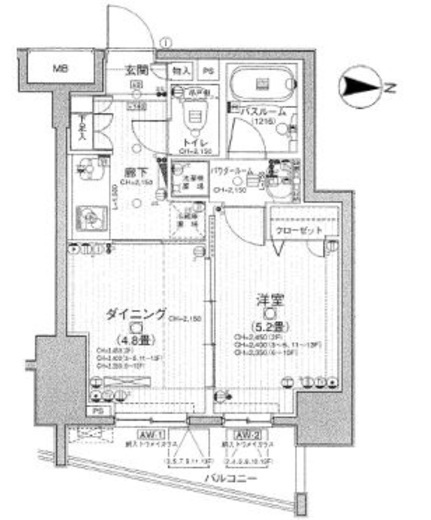 日神デュオステージ浅草国際通り 11階 間取り図