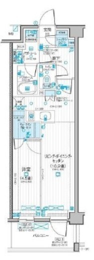 パレステージ横浜十日市場 6階 間取り図