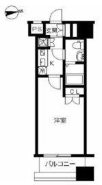 ヴィーダ・スカイコート品川 8階 間取り図