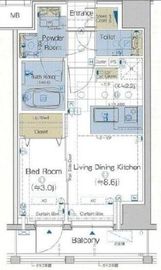 エステムプラザ横濱関内 3階 間取り図