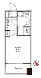 クレジデンス神谷町 1004 間取り図