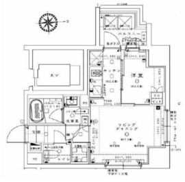 ライオンズ東向島ミレス 8階 間取り図