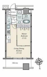 WORLD TOWER RESIDENCE 16階 間取り図