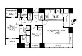 THE ROPPONGI TOKYO CLUB RESIDENCE 29階 間取り図