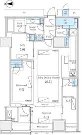 三田ガーデンヒルズ EAST HILL 13階 間取り図