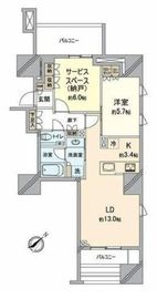 グランドメゾン山下公園 6階 間取り図