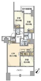 エコヴィレッジ日本橋水天宮前 10階 間取り図