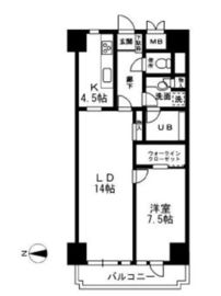 レジディア目白 407 間取り図