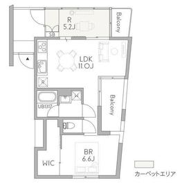 グランデュオ祐天寺2 (GranDuo Yutenji2) 204 間取り図
