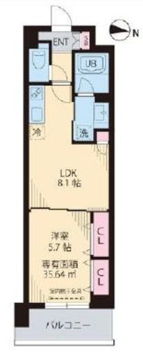 ユンパーク木場 406 間取り図