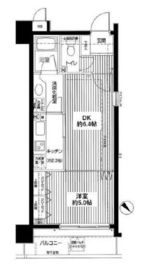 ダイアパレスグランデージ日本橋 7階 間取り図
