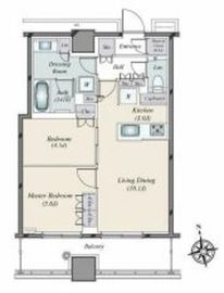 WORLD TOWER RESIDENCE 14階 間取り図