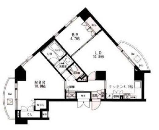 プライムアーバン千住 1305 間取り図