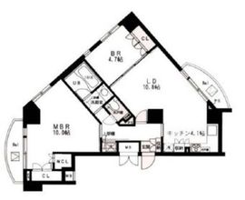 プライムアーバン千住 1305 間取り図