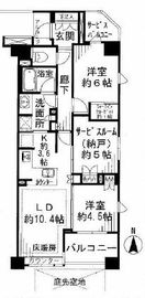 目黒本町レジデンス 2階 間取り図