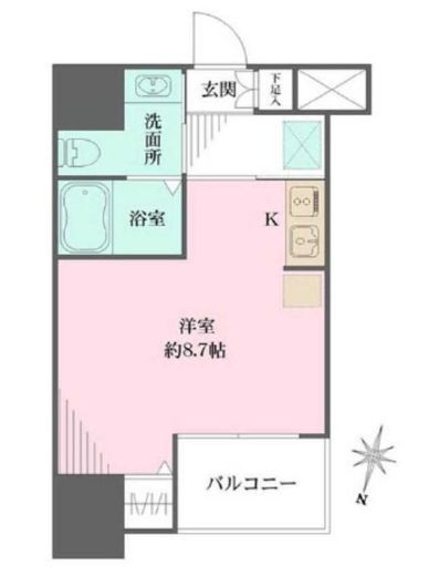 ラヴィーナ横浜 701 間取り図