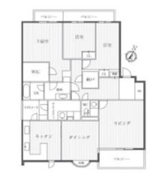 世田谷野毛レジデンス 302 間取り図