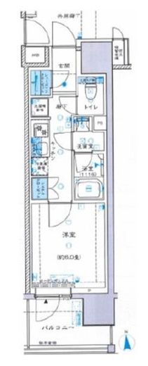 エクセレントシティ北千住 3階 間取り図