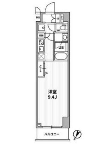 ALTERNA横濱阪東橋 (オルタナ横濱阪東橋) 702 間取り図