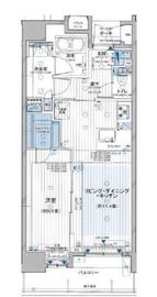 プレシエ横浜石川町 11階 間取り図
