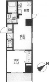 フォンテーヌ美和 402 間取り図