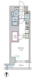 ブリリアイスト池尻大橋 222 間取り図