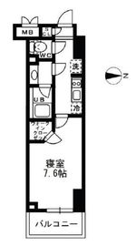 レジディア亀戸 408 間取り図