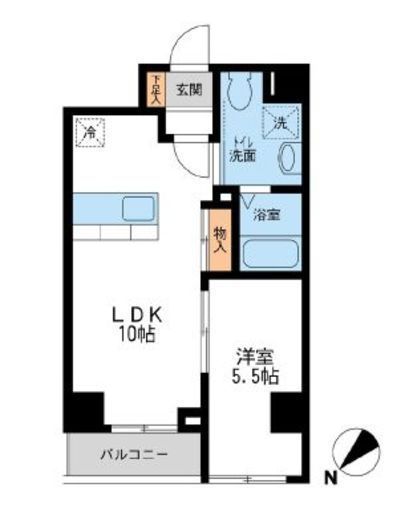 JMFレジデンス新横浜 503 間取り図
