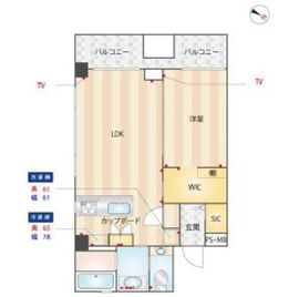 ミディアス渋谷ウエスト 8階 間取り図