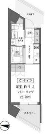 ガーデン蒲田 203 間取り図