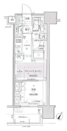 ルフォンリブレ王子 2階 間取り図