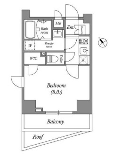 グランパセオ田端 C404 間取り図
