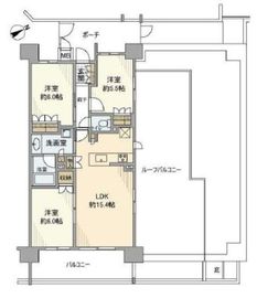 プレサンスロジェ荻窪桃井 8階 間取り図