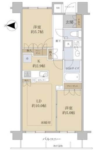 プレミスト高円寺 3階 間取り図