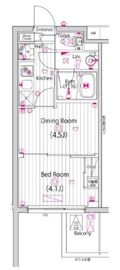 ガーラ・グランディ元住吉 5階 間取り図