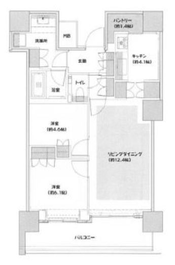 ザ・タワー横浜北仲 23階 間取り図