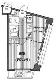 グランド・ガーラ渋谷 13階 間取り図