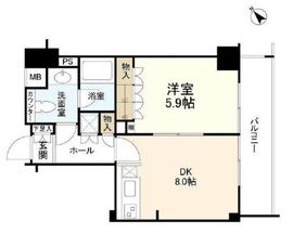 クオリア代々木 7階 間取り図
