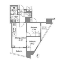 nido蔵前Avenue 601 間取り図
