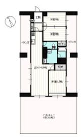 近鉄ハイツ新宿 5階 間取り図