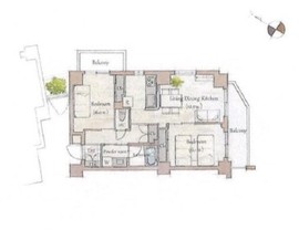 moderato ogikubo (モデラート荻窪) 401 間取り図