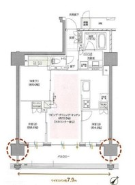 レ・ジェイド新横浜 4階 間取り図