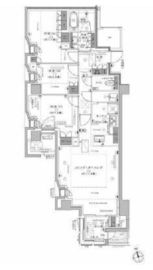 プラウド白金長者丸 2階 間取り図